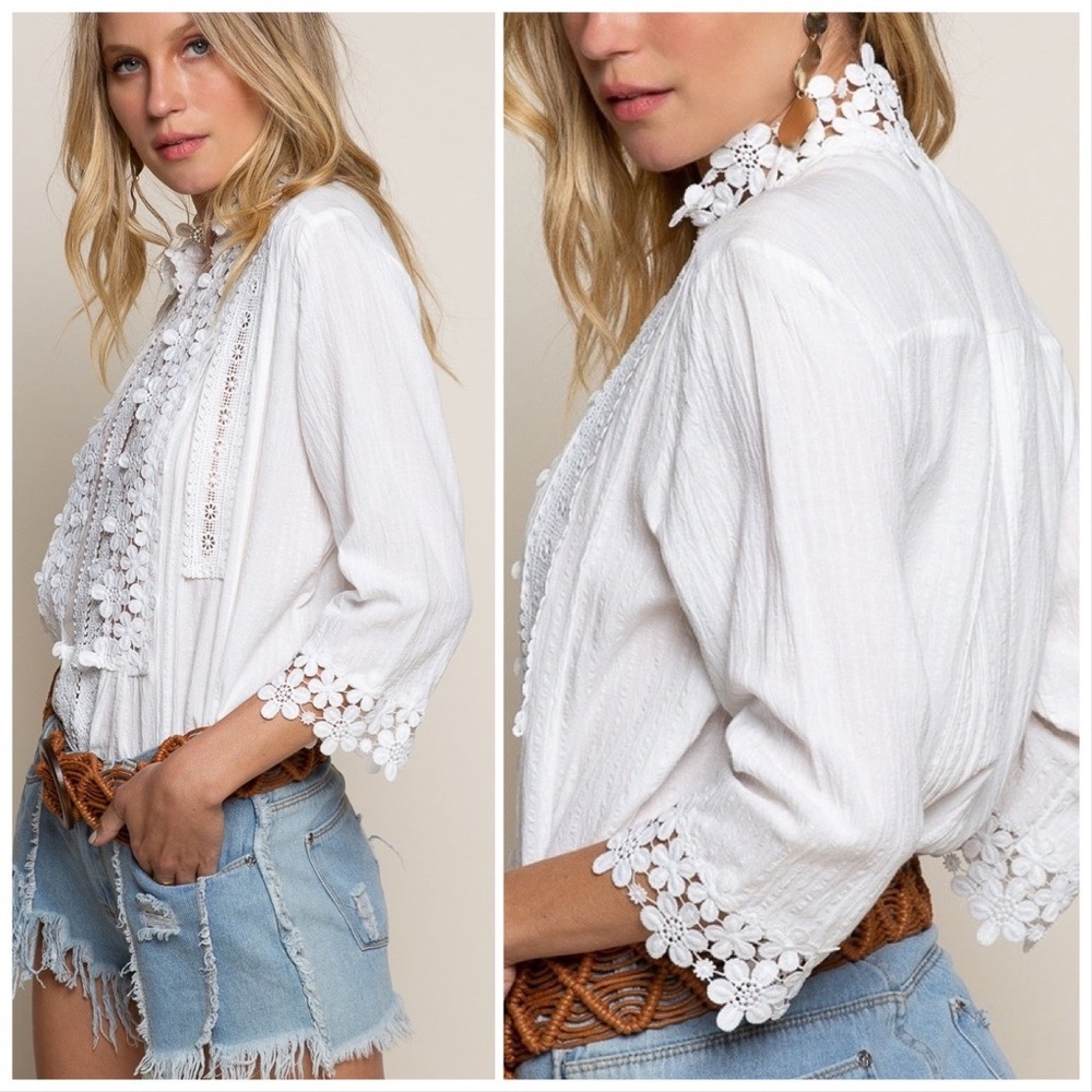 5th RE-STOCK* AUTHENTIC Infamous POL Lace Top - Picture 12 of 16